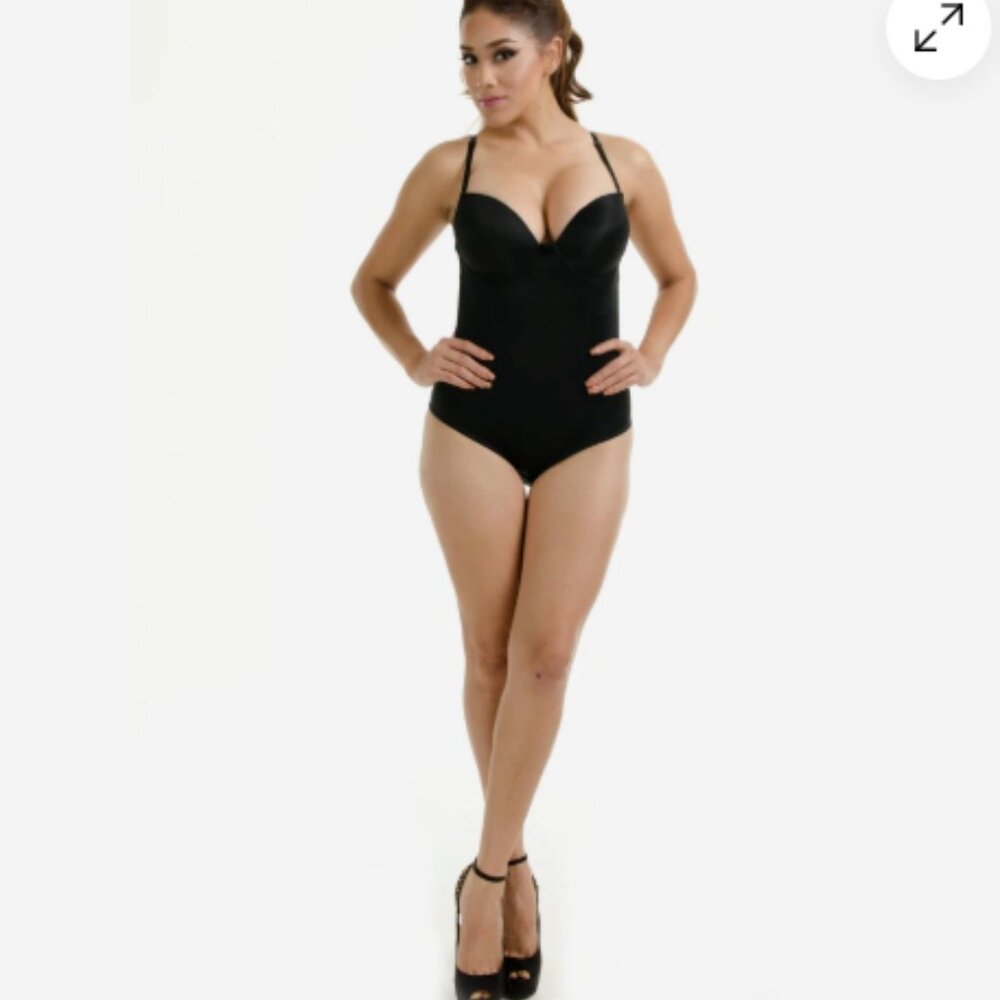 Backless Full Body Shaper Convertible Seamless Low Back Max Cleavage 34C